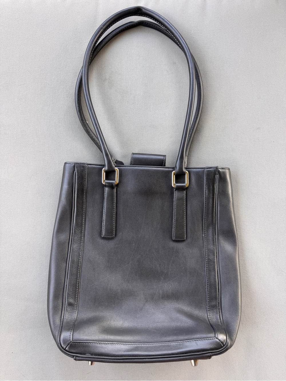 Vintage Coach 9422 Legacy Slim Tote Black Leather Shoulder Bag